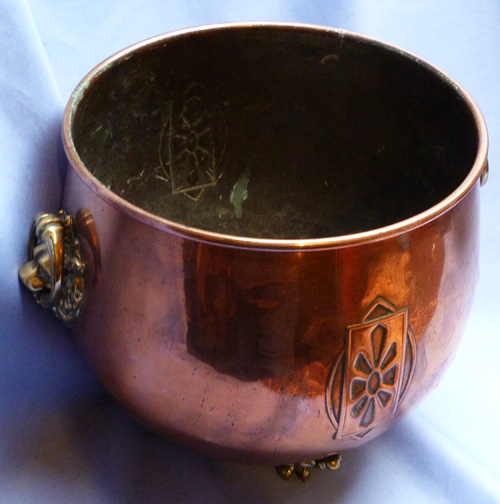 antique-art-nouveau-copper-planter-1