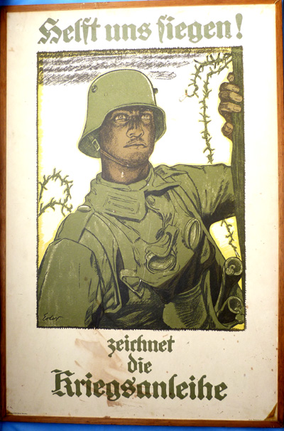 Original German Ww1 Stormtrooper Propaganda Poster