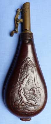 leather-embossed-powder-shot-flask-1