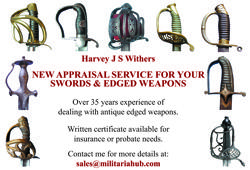 Sword/Edged Weapons Valuation and Appraisal Service