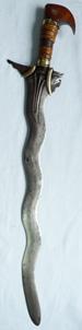 Rare Late-19th Century Filipino Moro Kris Short Sword
