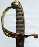 British 1822 Pattern Infantry Officer's Sword - Early Wilkinson Sword - Pre-1855 - Family Crest - 33rd Regiment of Foot