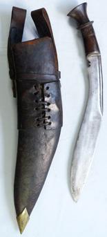 C.1900's Nepalese Gurkha Kukri and Scabbard