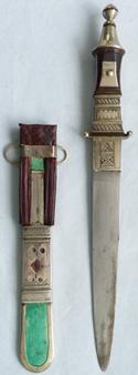 C.1900's African Tuareg Silver-Mounted Dagger