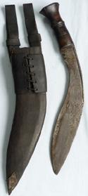 C.WW2 British Army Gurkha Military Kukri and Scabbard