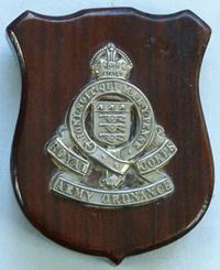 C.WW2 British Royal Army Ordnance Corps Plaque
